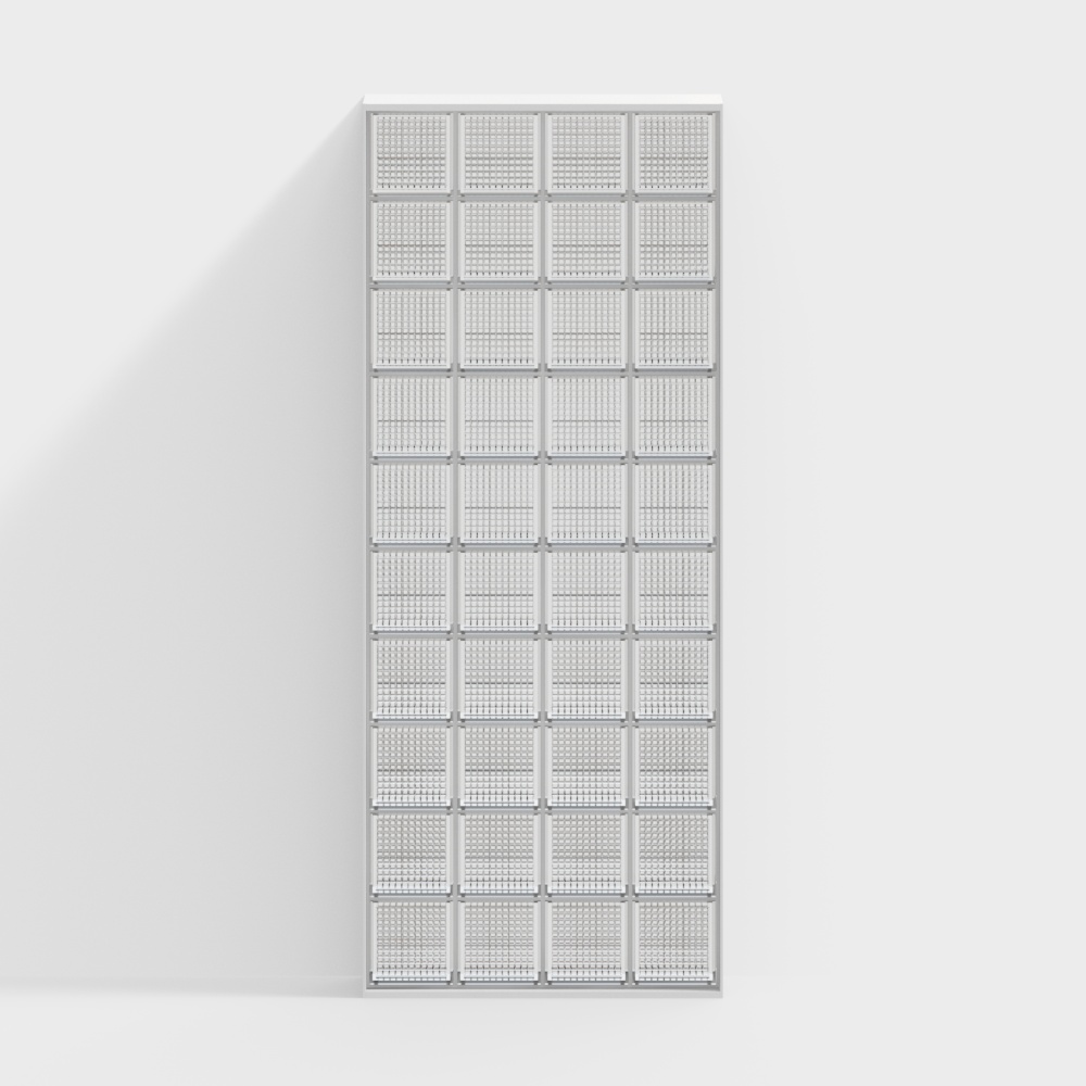 Modern glass material background wall