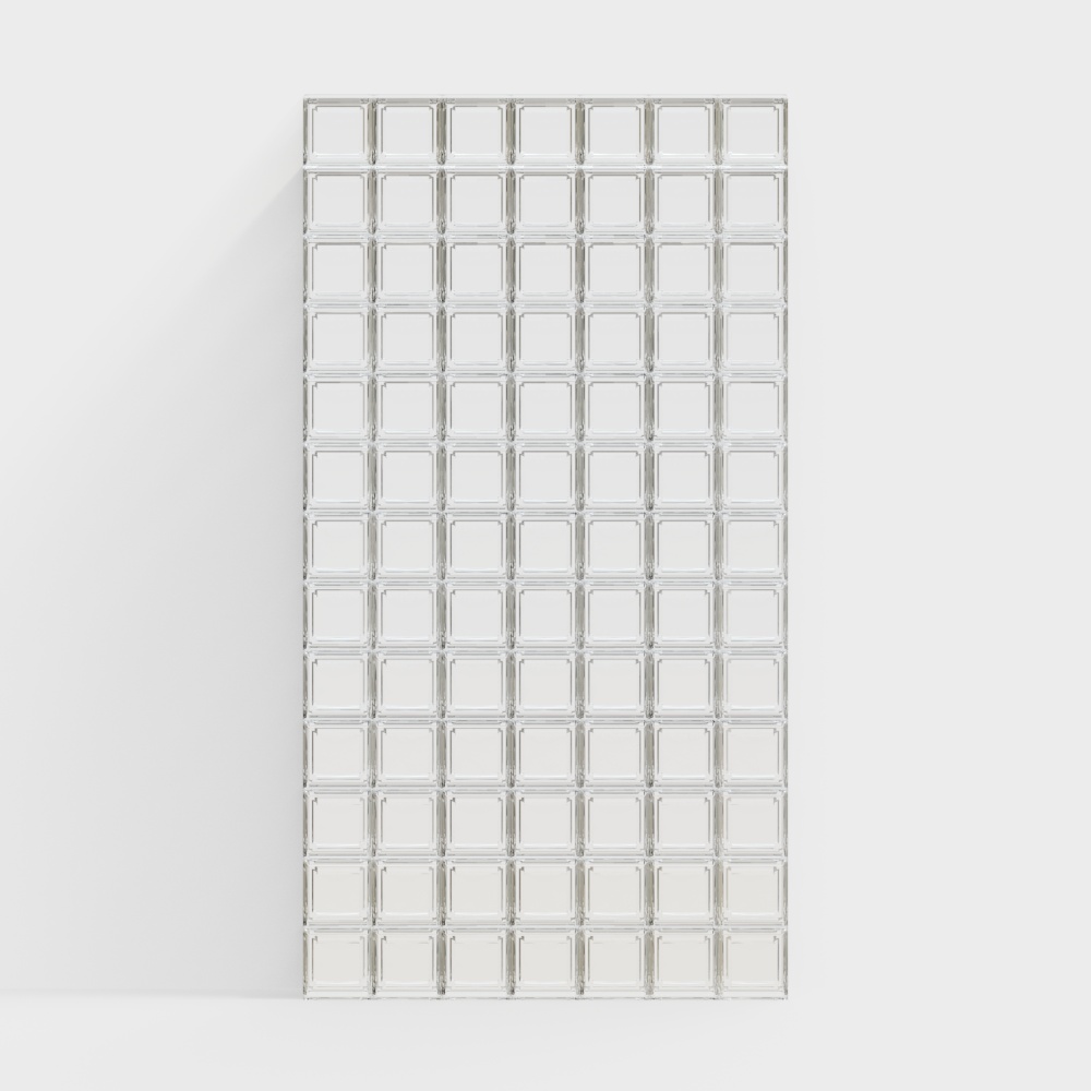 Modern glass material background wall