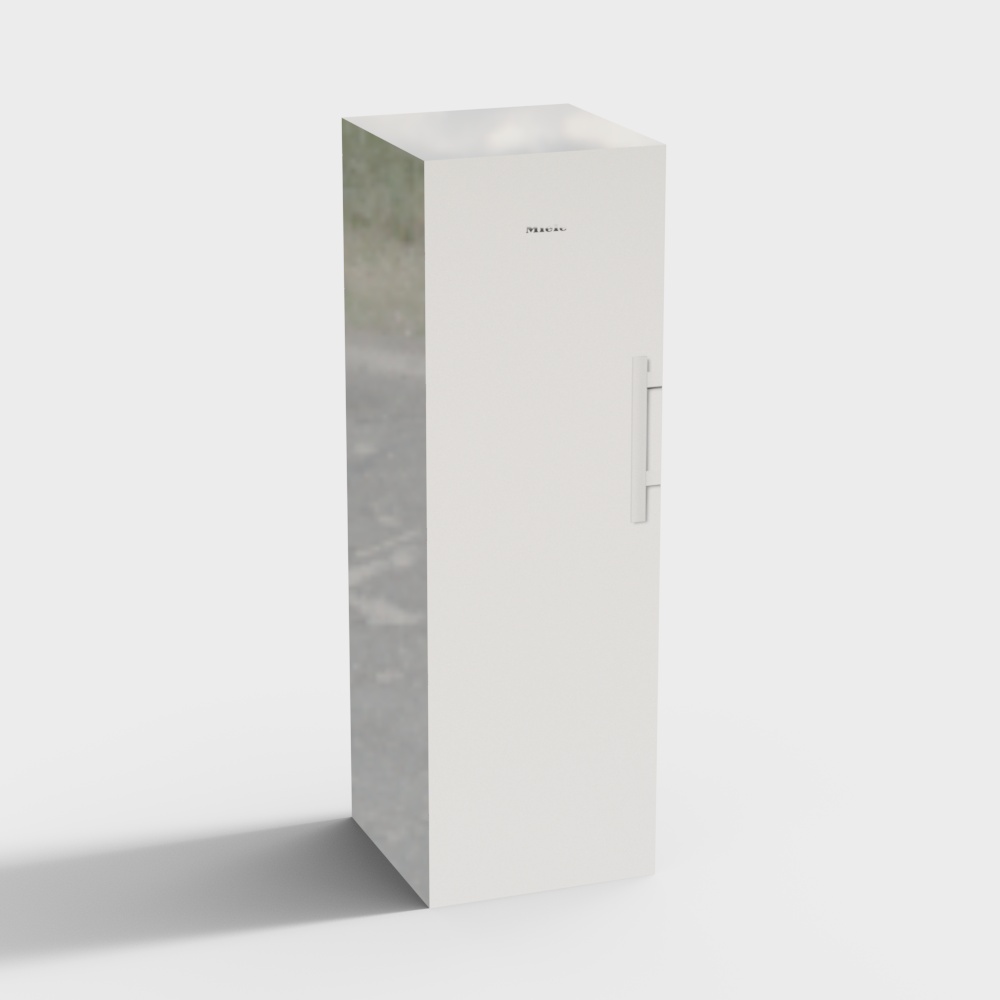 Minimalist 3D Refrigerator Model for Creative Projects