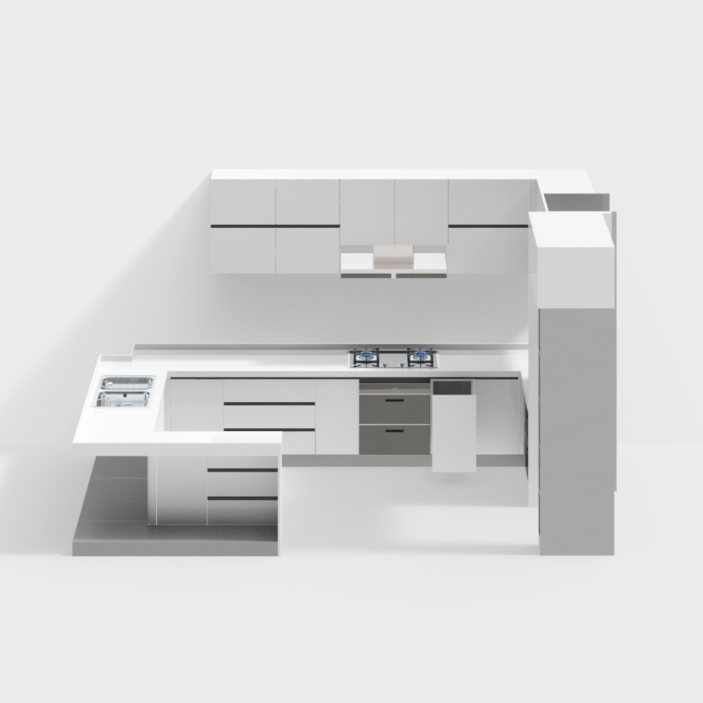 Modern Cabinet Drawer Opened