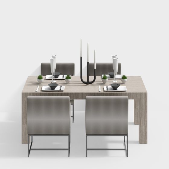 Urban Dining Table 3D model