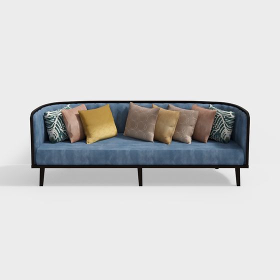 синий диван