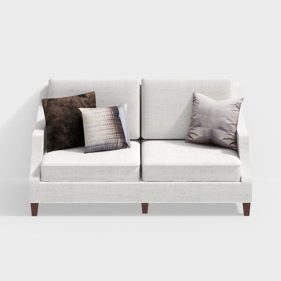Elegant Minimalist 3D Model Sofa