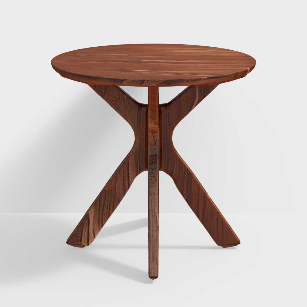 X Wooden Coffee Table in Natural Finish