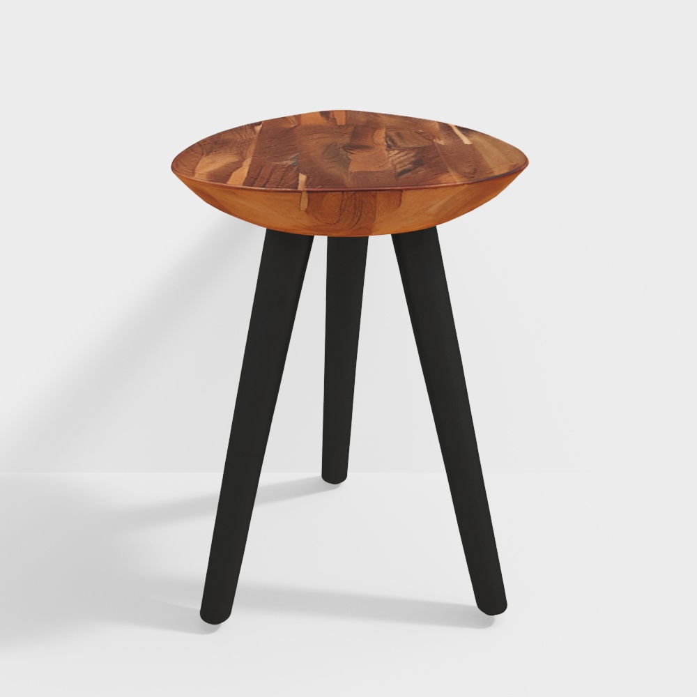Ovate Wooden Center Table