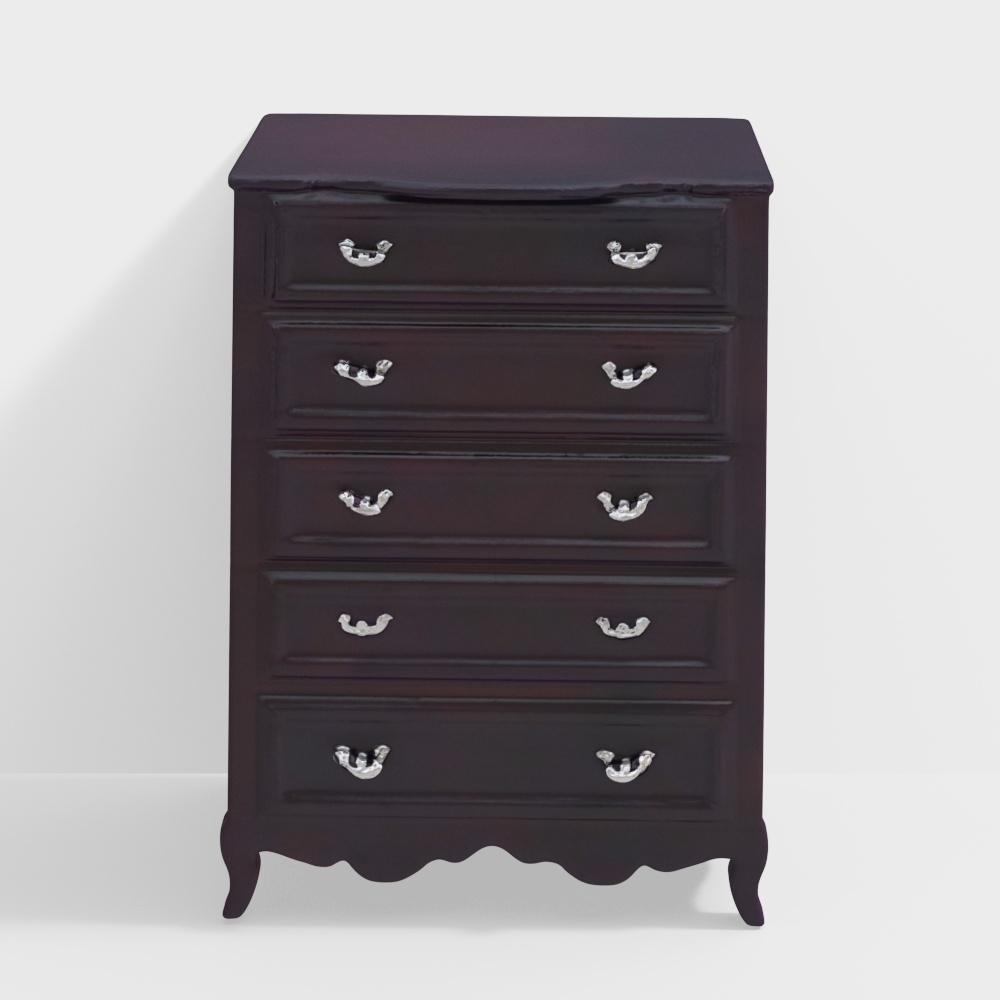 Callisto Wooden 5 Chest of Drawers