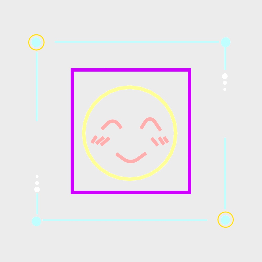 Happy Face 3D Model - Joyful and Vibrant Design