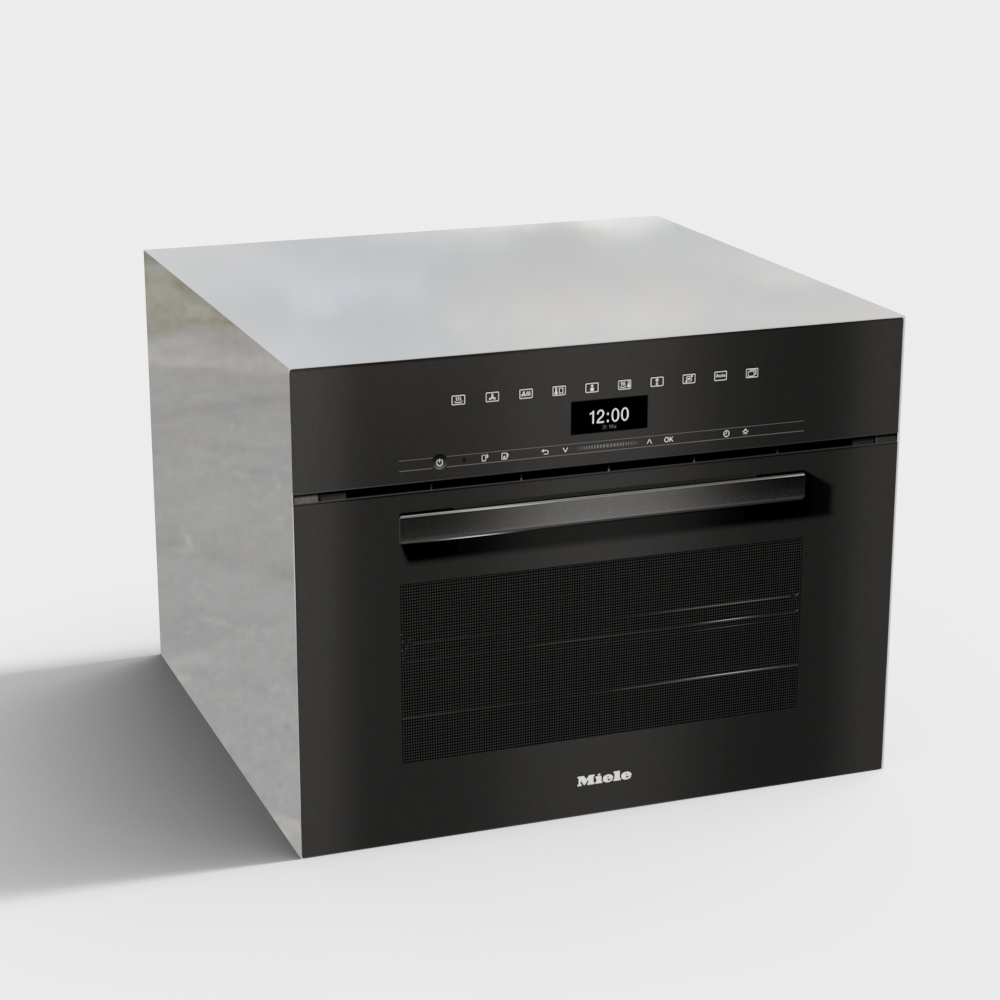 Miele Built-in Oven 3D Model – Low-poly Kitchen Appliance