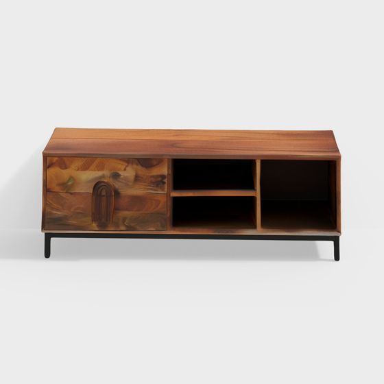 Elegant 3D Model TV Cabinet for Modern Interior Design