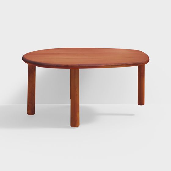 Stylish Low-Poly Round Table 3D model for Creative Spaces