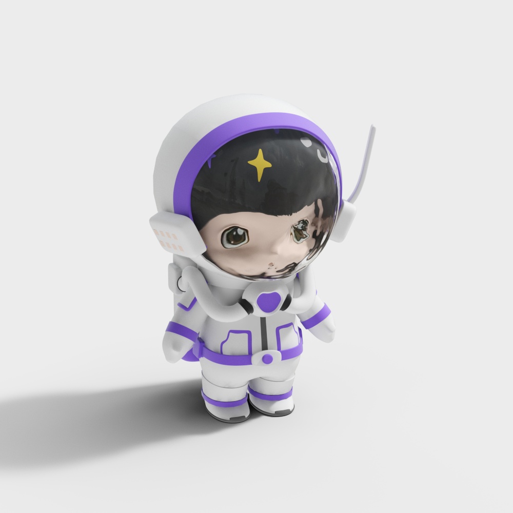 Cartoon Astronaut Figurine