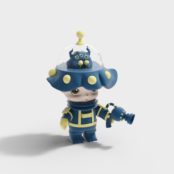 Cartoon Figurine Monster Alien