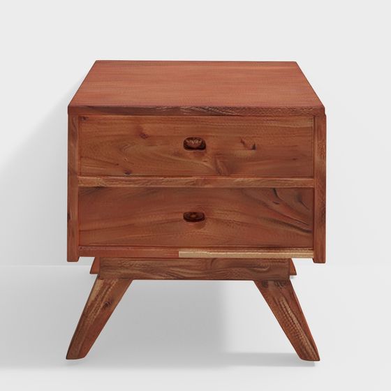 Low-Poly Nightstand 3D model for Modern Home Design