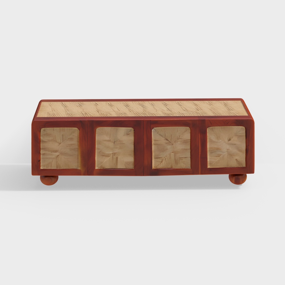 Abacus Solid Wood TV Unit in Kaira Finish