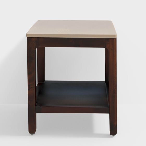 Stylish Low Poly Side Table 3D model for Modern Spaces
