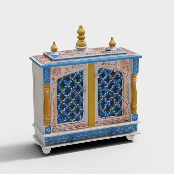 Moroccan-Inspired Cabinet 3D model