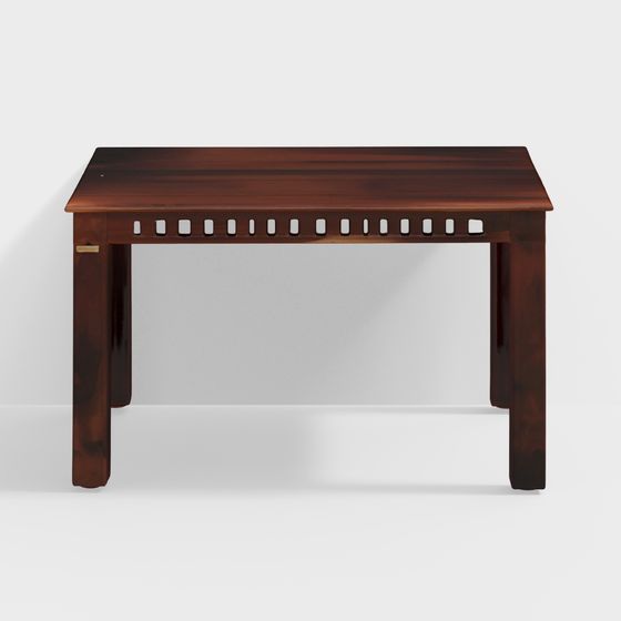 Sleek Low Poly 3D Table and Chair Set for Creative Spaces