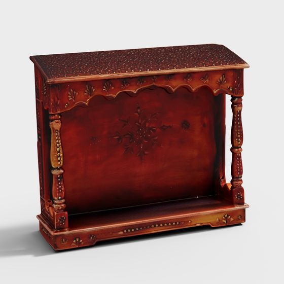 Stylish Wooden Sideboard 3D model for Creative Projects