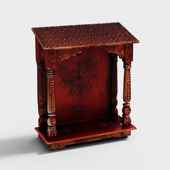 Vintage Side Table 3D model for Creative Projects