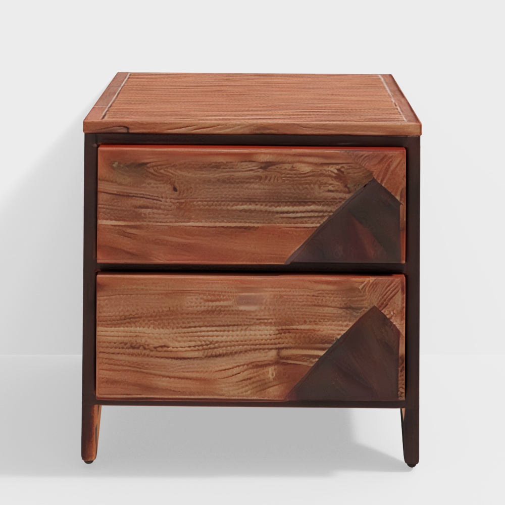 Della Wooden Bedside Table