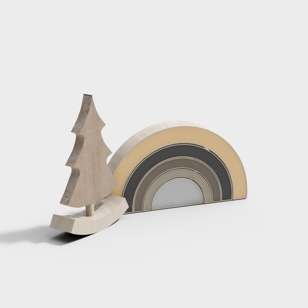 무지개 나무 장식