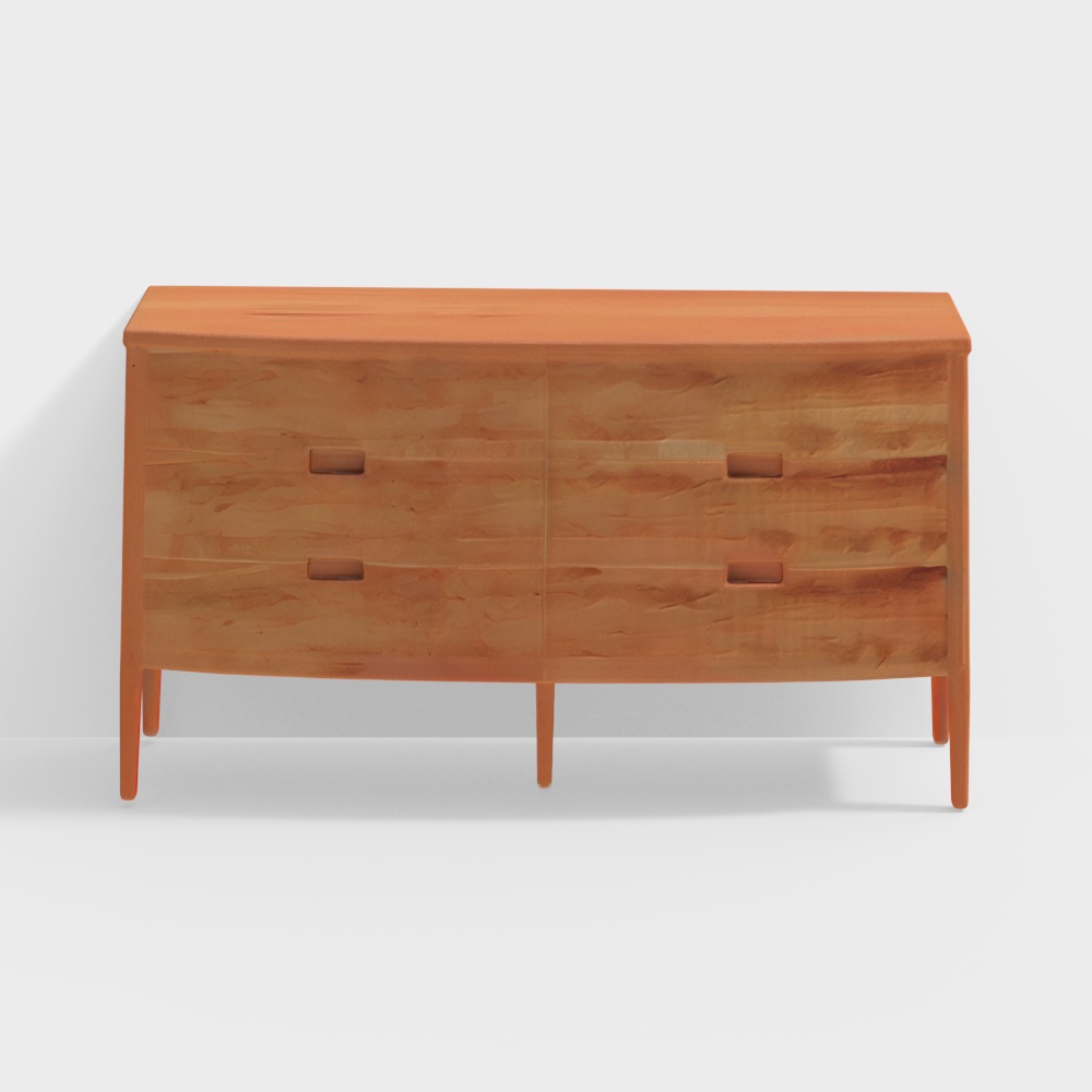 Simone Wooden 6-Drawer Chest (Natural Finish)