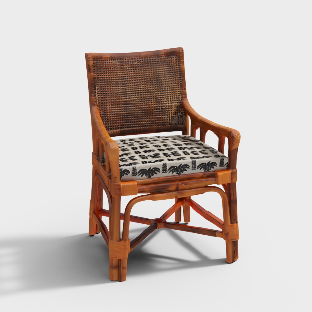 Bay Bamboo Armchair in Natural Finish
