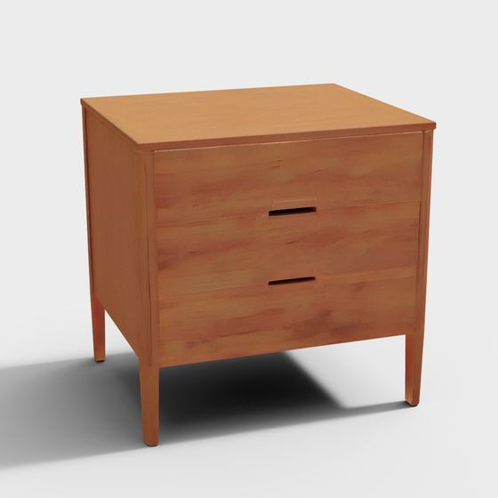Stylish Nightstand 3D model for Modern Interiors