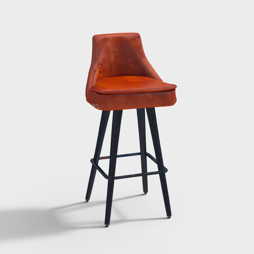 Heirloom Leather Bar Chair in Tan Colour