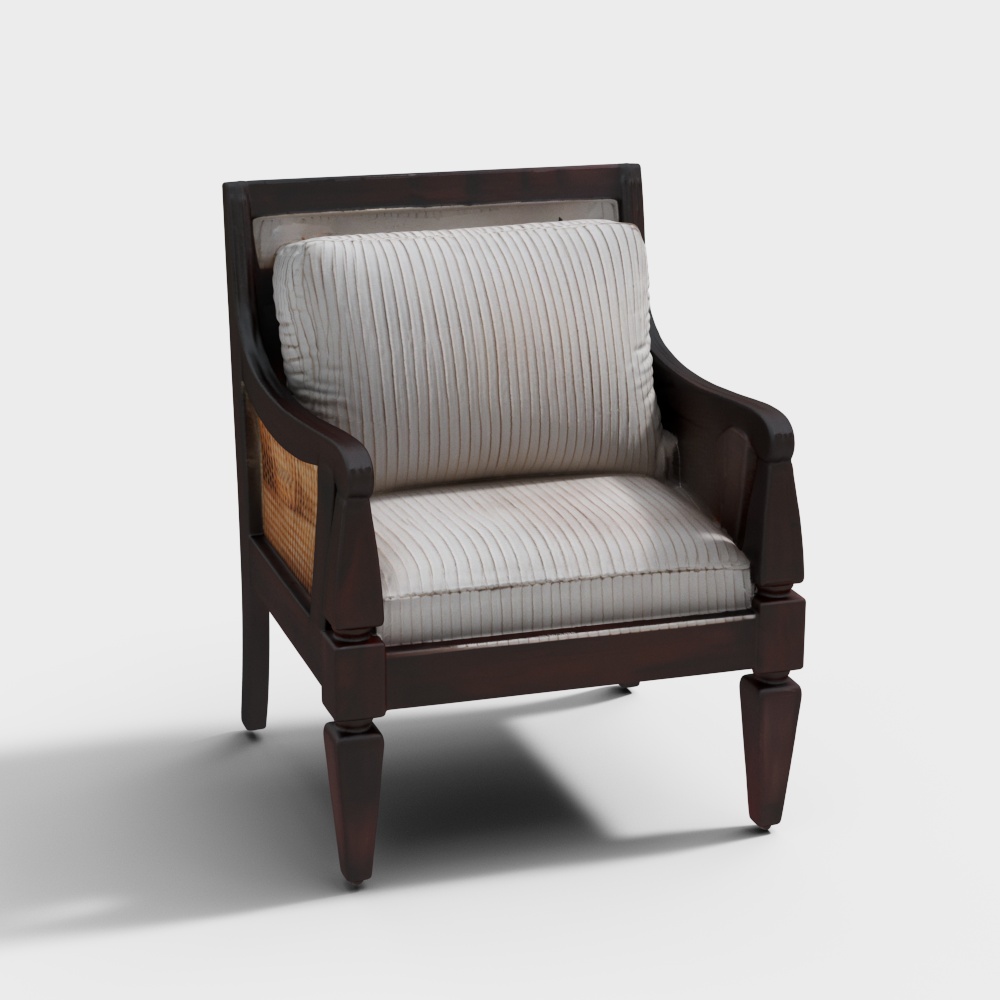Wallace Teak Wood Armchair in Teak Finish