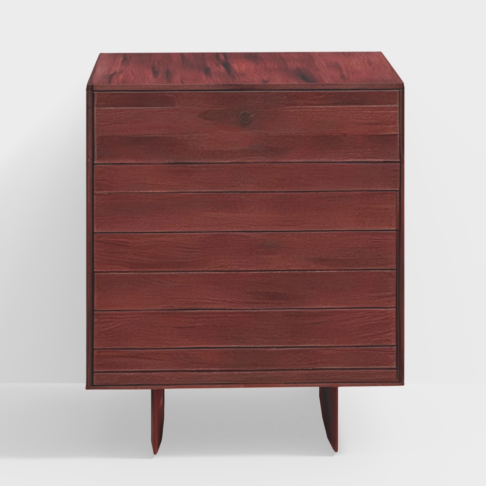 Cosmo Wooden 3 Chest of Drawers (Natural Finish)