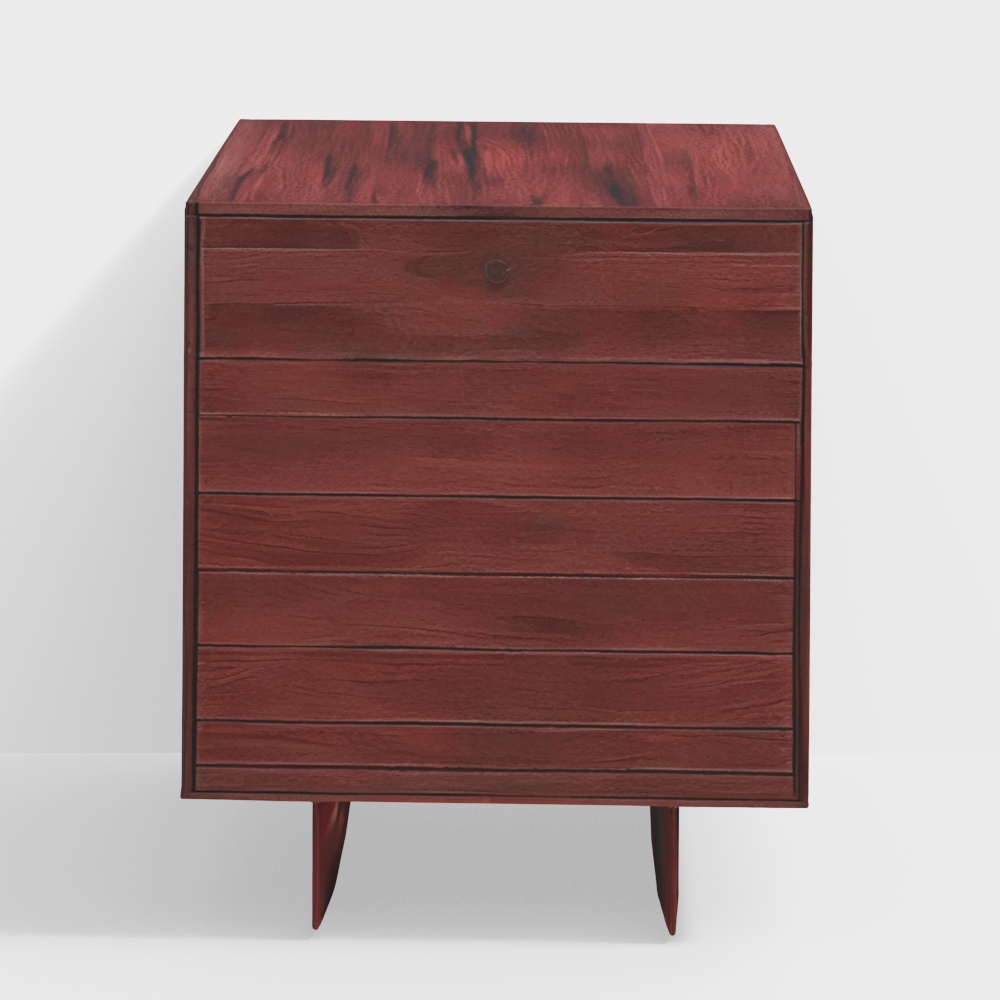 Cosmo Wooden 3 Chest of Drawers (Natural Finish)