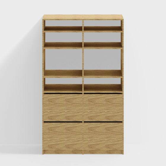 Urban Elegance Bookshelf 3D model for Stylish Interiors