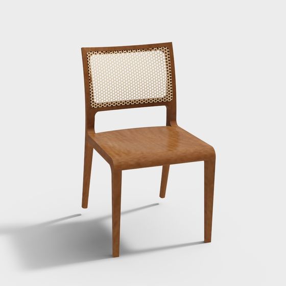 Stylish Low Polygon Chair 3D model