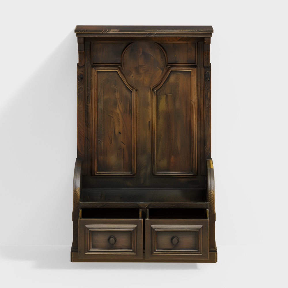 Mango Wood Storage Bench