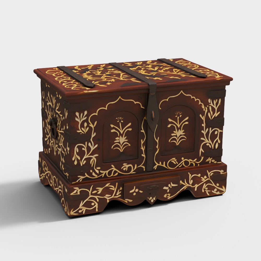 Ashti Teak Wood Storage Box