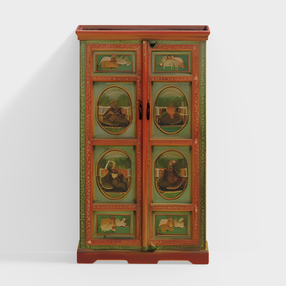 ラジャラニペイントキャビネット