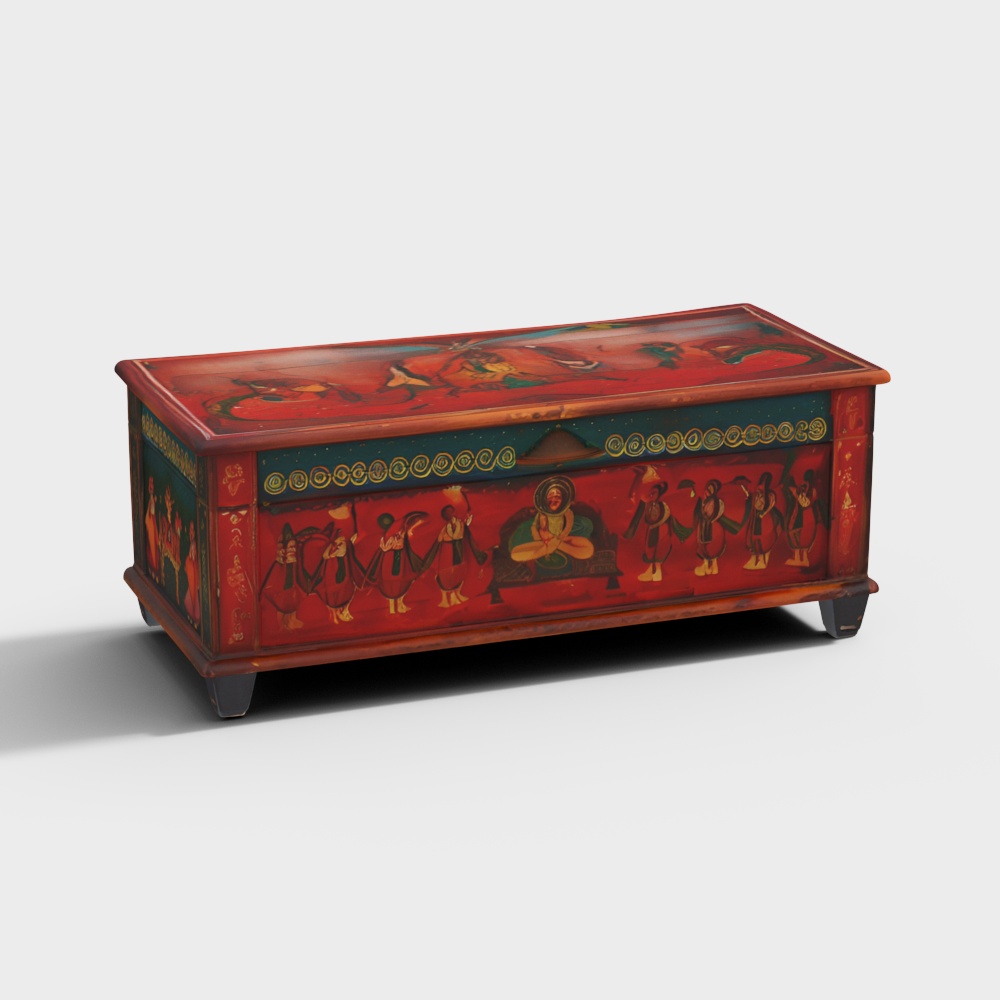 Ancient Charm Treasure Chest 3D model