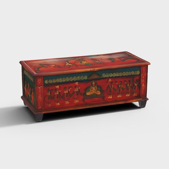 Ancient Charm Treasure Chest 3D model