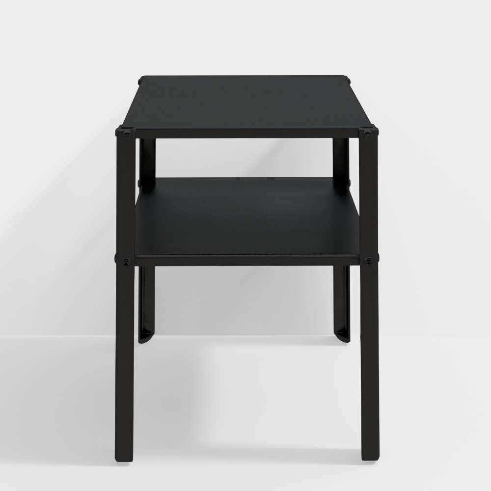 Black Bedside Table