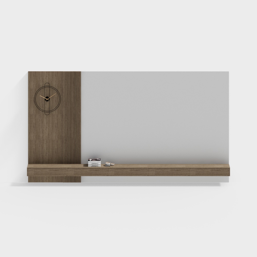 Il muro di fondo per la televisione