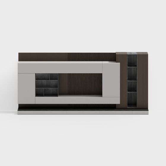 Elegant Urban Media Console 3D model for Modern Spaces