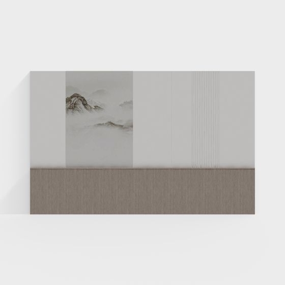 Mountain Mist Screen 3D model for Versatile Use