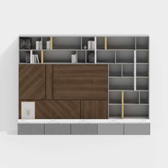 Urban Bookshelf 3D model