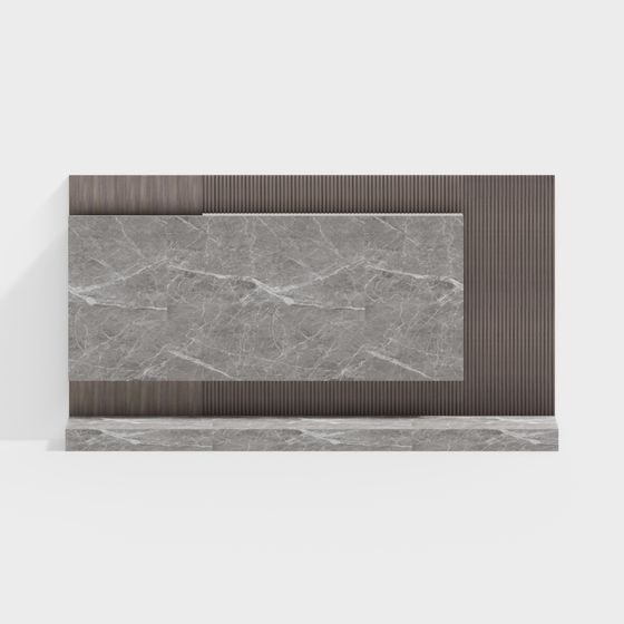 Marble Panel Low Poly High Detail 3D Model