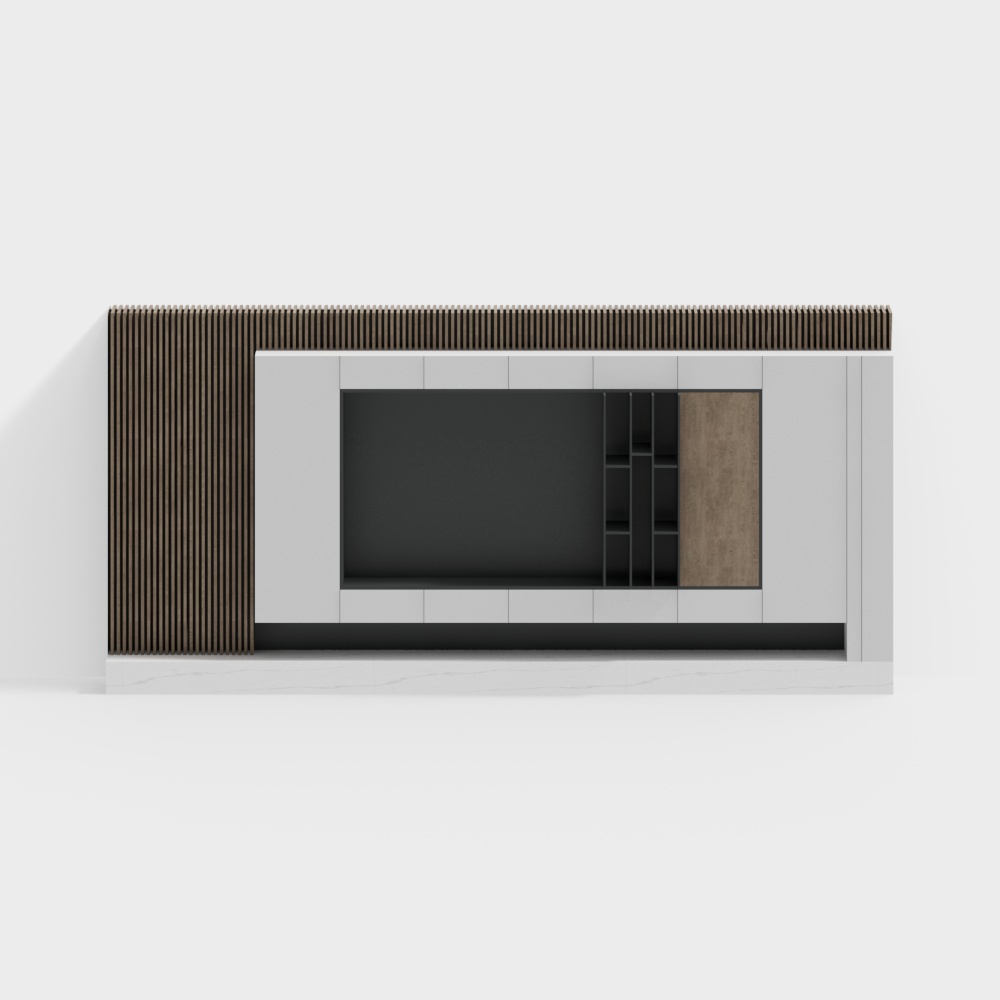 Fernseh-Hintergrundwand