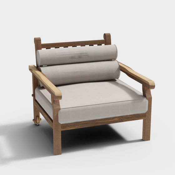 Modern Elegant Leisure Chair 3D model