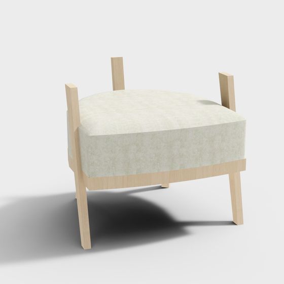 Cozy Corner Stool 3D model