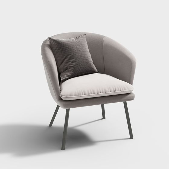 Cozy Lounge Chair 3D model