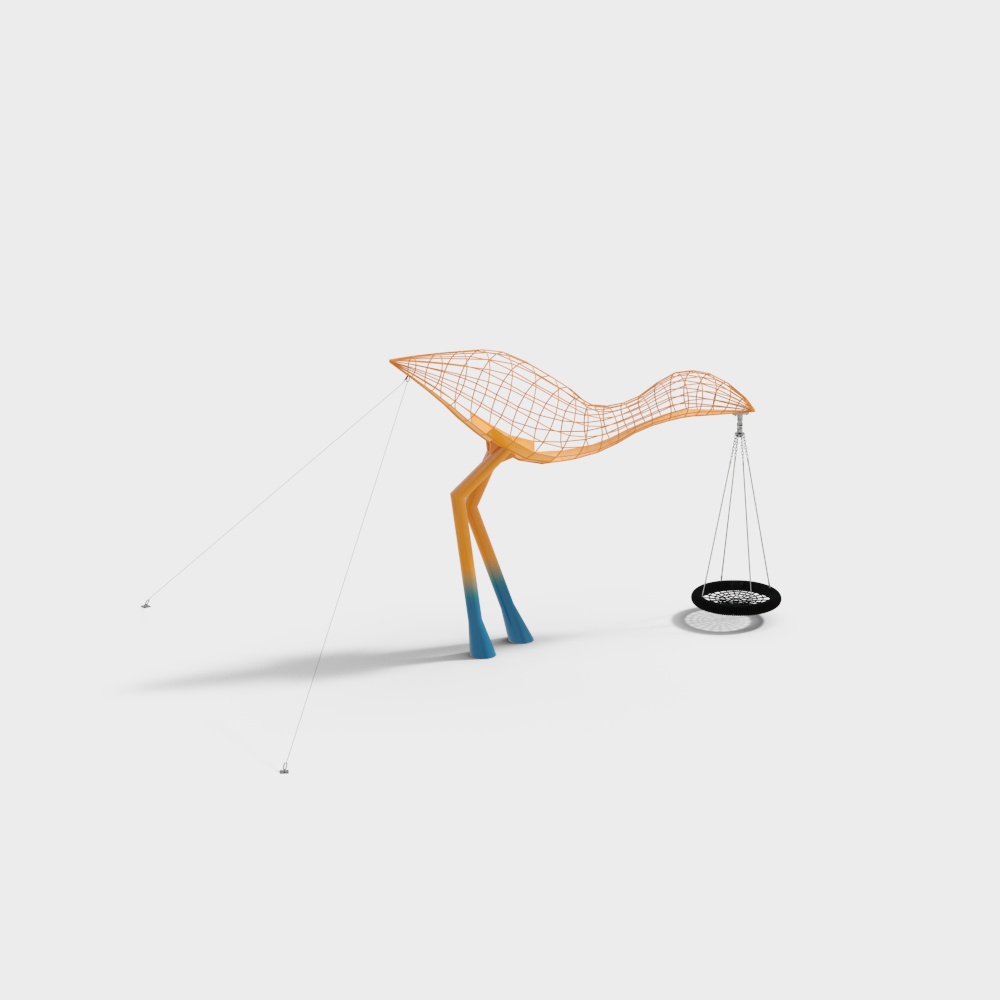 現代火烈鳥吊椅